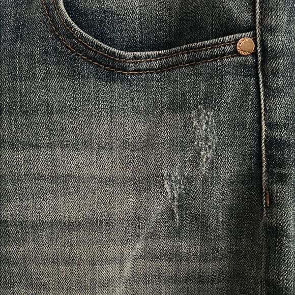 Liverpool Blue Modern Fitted Jeans with Distressed Details Sz 18W EUC - Picture 6 of 11